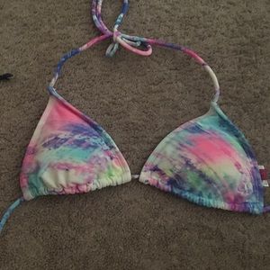watercolor bikini top